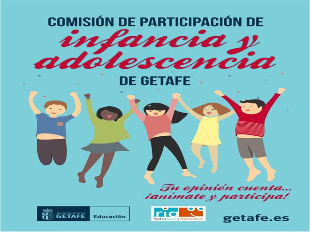 El Ayuntamiento de Getafe anima a los chicos y chicas de entre 9 y 16 años a que participen en la Comisión de Infancia y Adolescencia