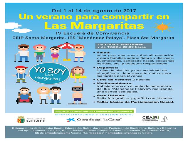 Comienzan en Getafe las escuelas de verano por la convivencia en Las Margaritas y La Alhóndiga