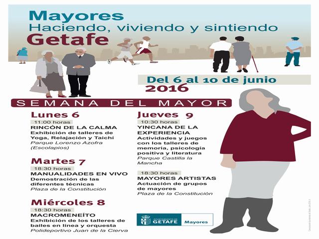El Ayuntamiento de Getafe organiza la ‘Semana del Mayor’