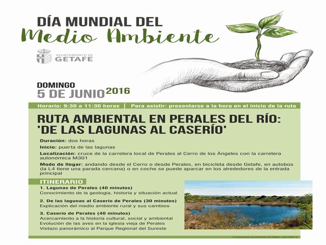 El 5 de junio se realizará una ruta medioambiental en el entorno de las lagunas de Perales del Río