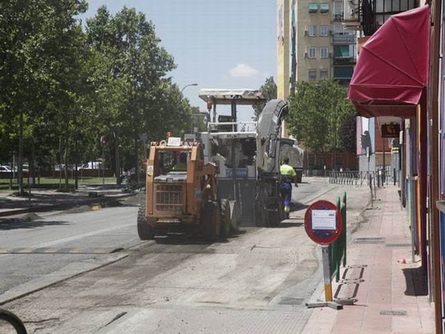 El Ayuntamiento de Getafe lleva a cabo distintas obras de mejora en glorietas y calles del municipio