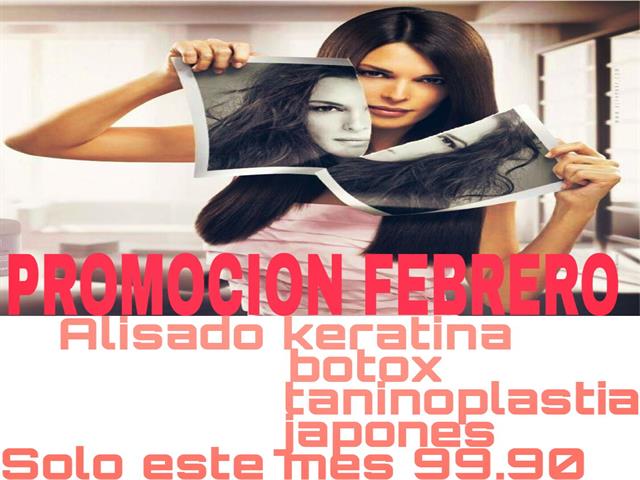 Alisado taninoplastia, botox, keratina, japonés:  99,90€