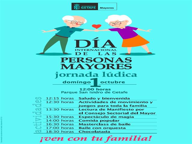 Getafe celebra el Día Internacional del Mayor el próximo domingo 1 de octubre