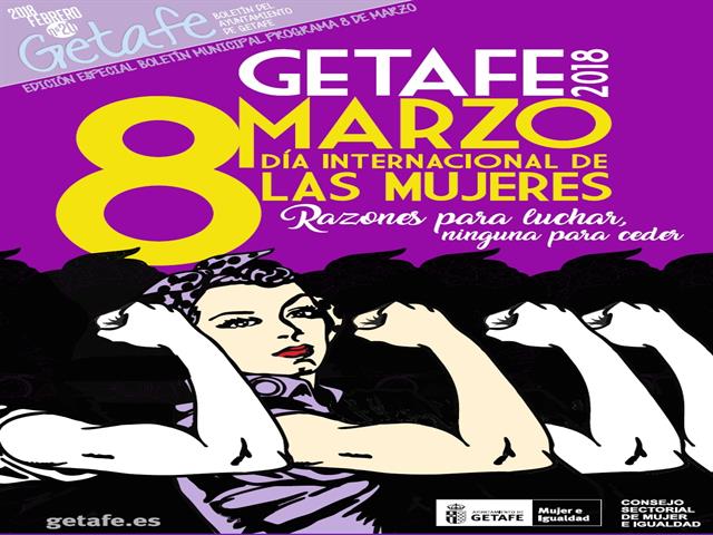 Getafe despliega una amplia campaña para celebrar el 8 de marzo, Día Internacional de las Mujeres