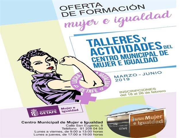 Abierto el plazo de inscripción para los talleres del Centro Municipal de Mujer e Igualdad